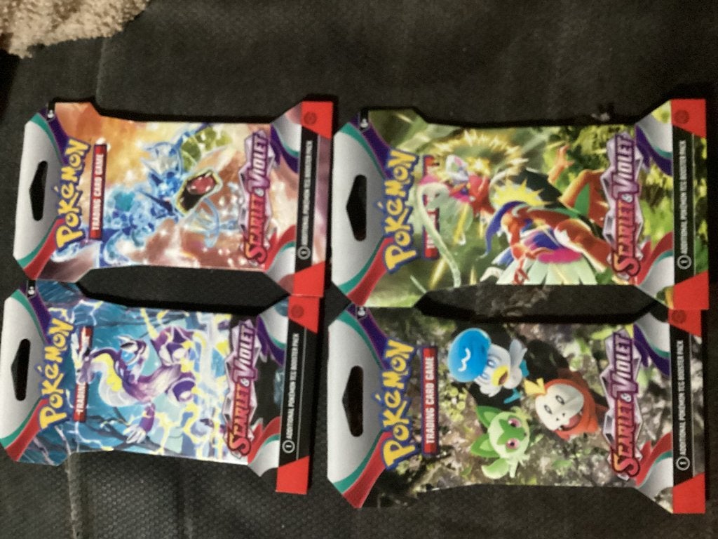 scarlet violet sleeved booster art set, Ophalen of Verzenden, Nieuw, Booster