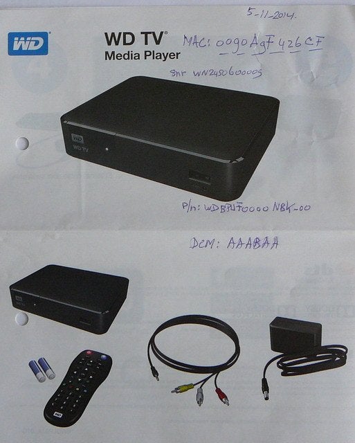 Mediaplayer WD TV, Ophalen of Verzenden, Gebruikt, HDMI, Zonder harde schijf