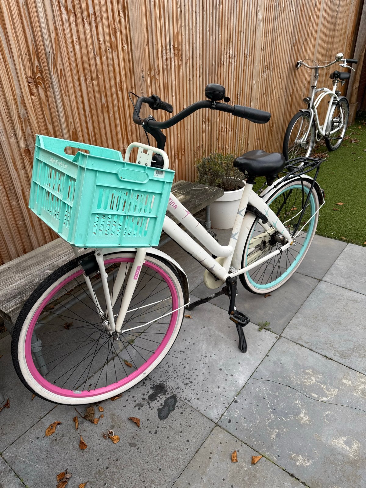 Leuke kleine damesfiets met mandje, Fietsen en Brommers, Fietsen | Dames | Damesfietsen, Gebruikt, Versnellingen, Minder dan 47 cm