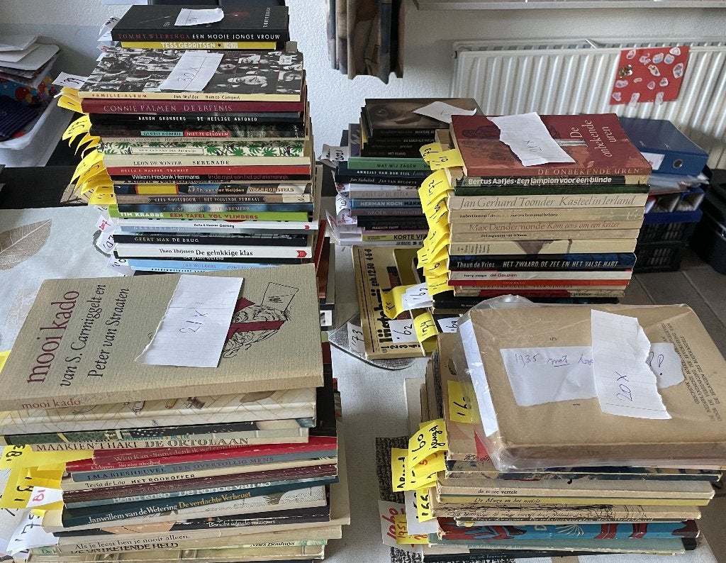 Verhuisdoos vol boekenweekgeschenken 1935-2021, Ophalen, Gelezen, Diverse auteurs
