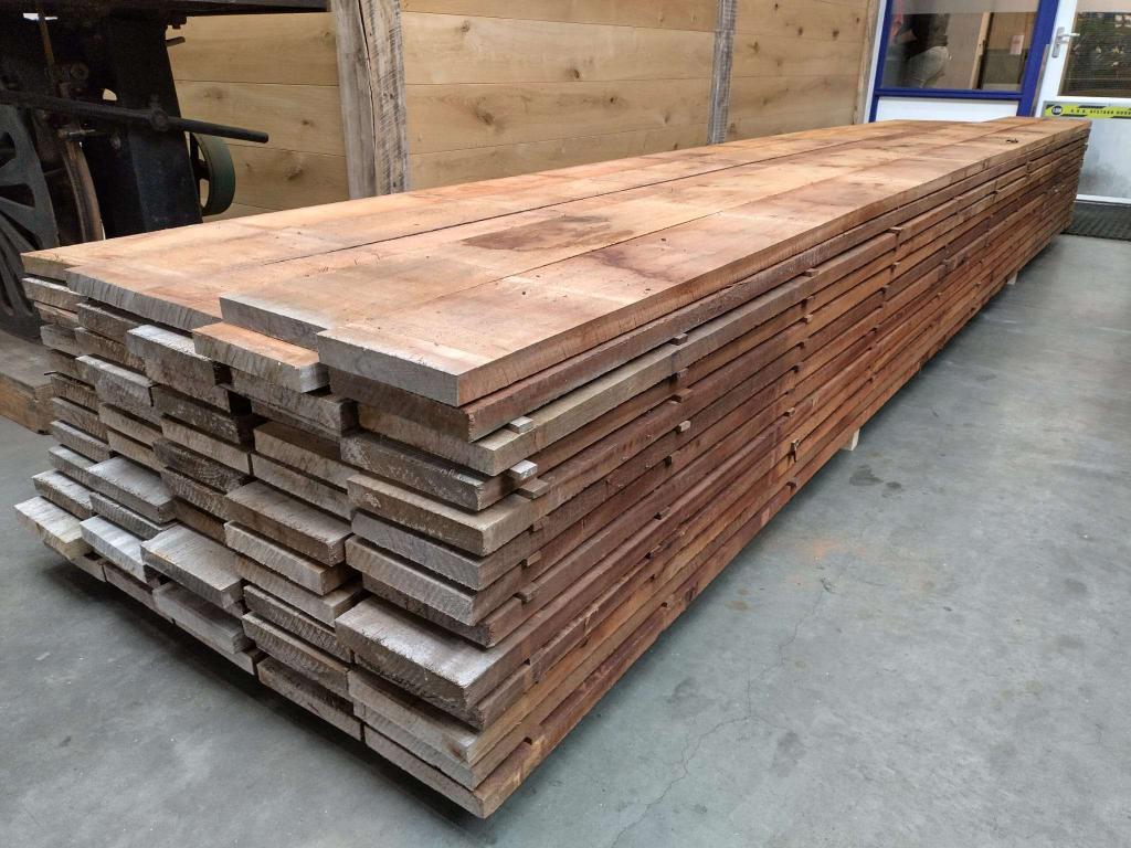 3x20 CM hardhouten fijnbezaagde planken hek brugdeel planken, 25 tot 50 mm, Nieuw, Ophalen of Verzenden, Plank
