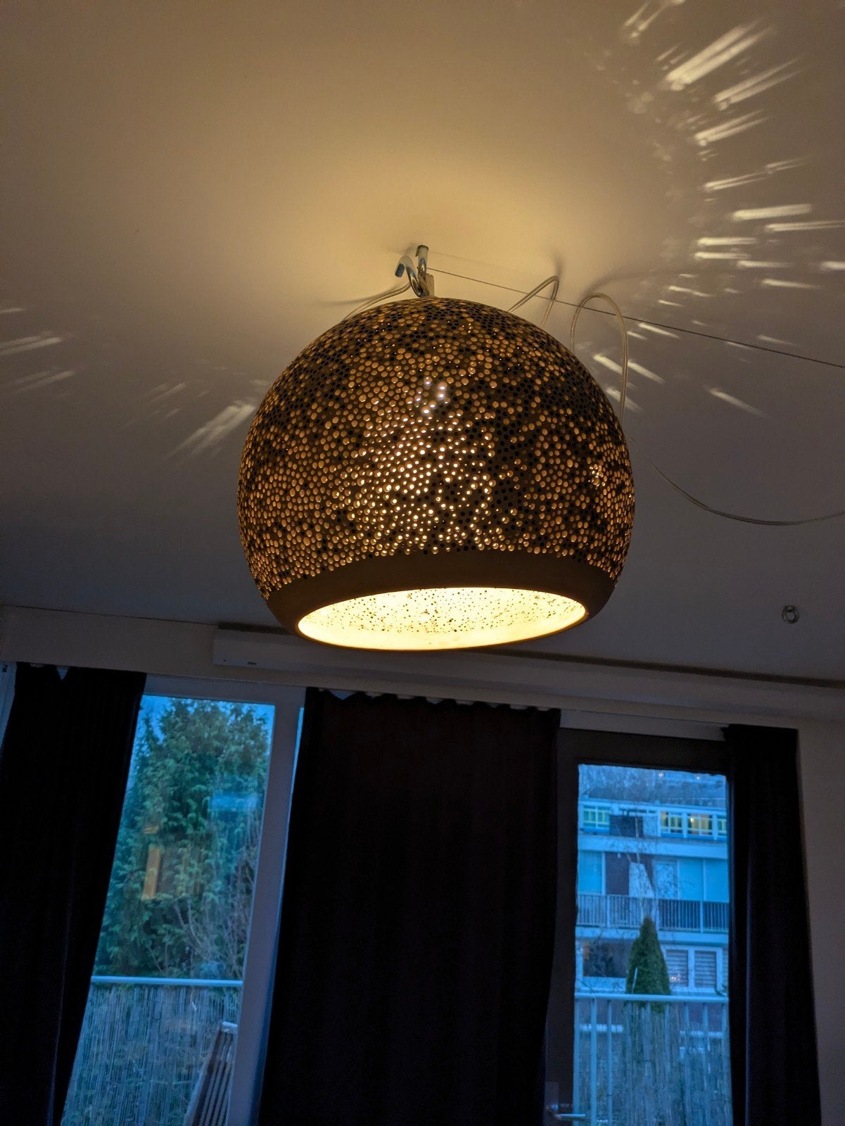 Pott Sponge Up 40 Unieke design hanglam, Keramiek, Zo goed als nieuw, Spaans design, Handgemaakt, Modern, Sfeervol, E27 (groot)