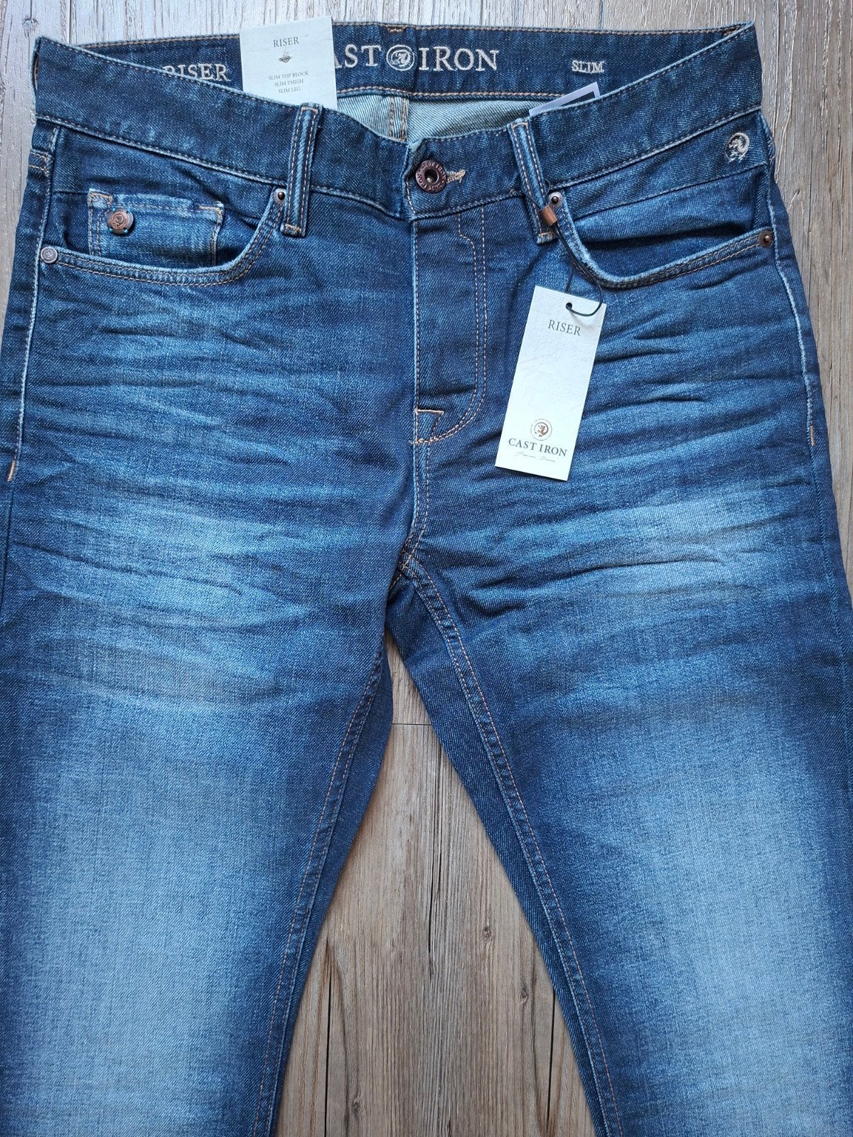 CAST IRON Riser slimfit jeans W31 L34 3 voor €149,95, Blauw, Nieuw, W32 (confectie 46) of kleiner, Ophalen of Verzenden