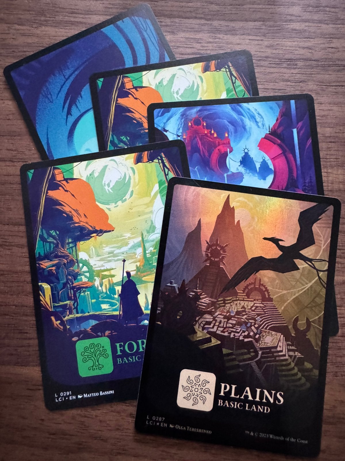 5 Full Art lands LCI, Verzenden, Zo goed als nieuw