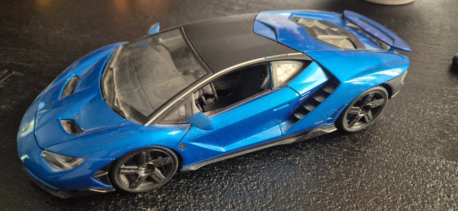 Lamborghini Centenario schaalmodel 1:18 - Blauw, Ophalen of Verzenden, Gebruikt, Auto