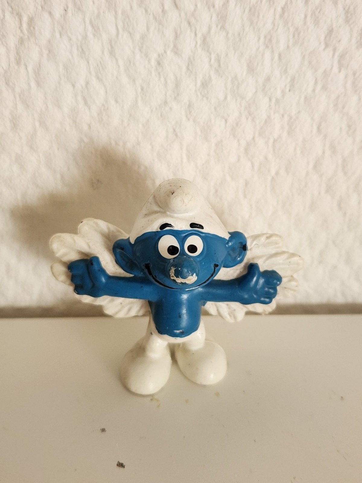 Peyo - Engel Smurf, Ophalen of Verzenden, Gebruikt, Overige Smurfen, Poppetje, Figuurtje of Knuffel