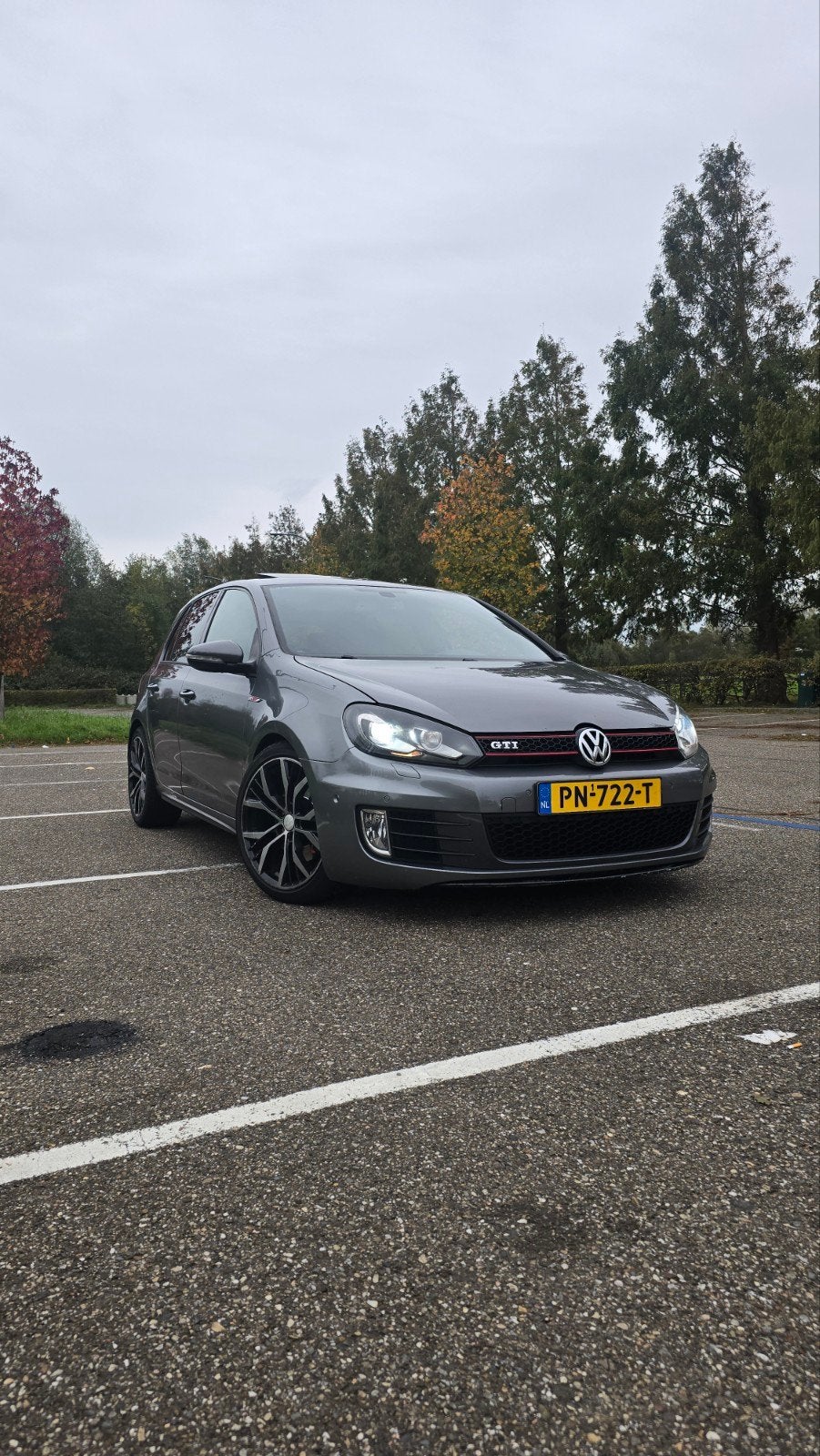 golf 6 gti full options, Auto's, Volkswagen, Leder, Grijs, Golf, Zilver of Grijs