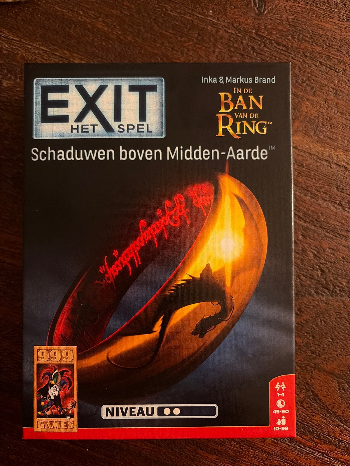 Exit: Het Spel - Schaduwen boven Midden-Aarde (Nieuwstaat), Een of twee spelers, Ophalen of Verzenden, Zo goed als nieuw