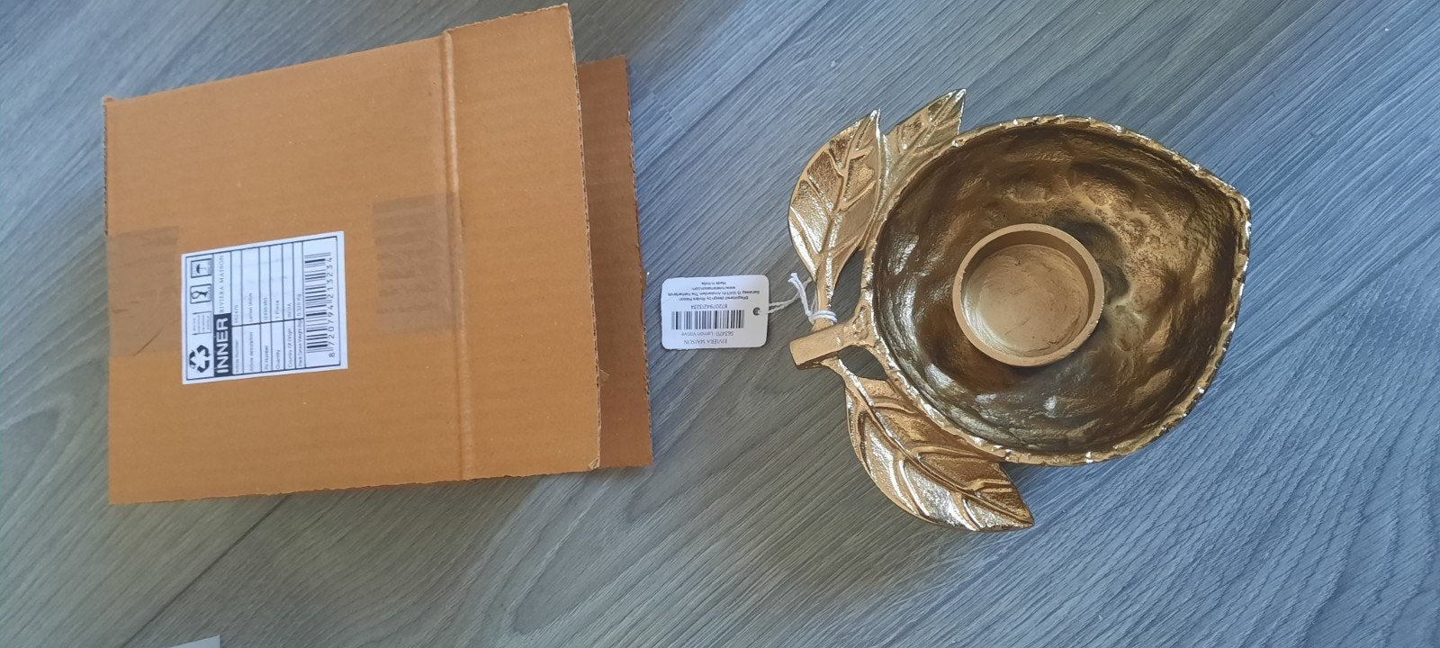 Riviera maison lemon votive, Ophalen of Verzenden, Nieuw, Overige materialen, Minder dan 25 cm