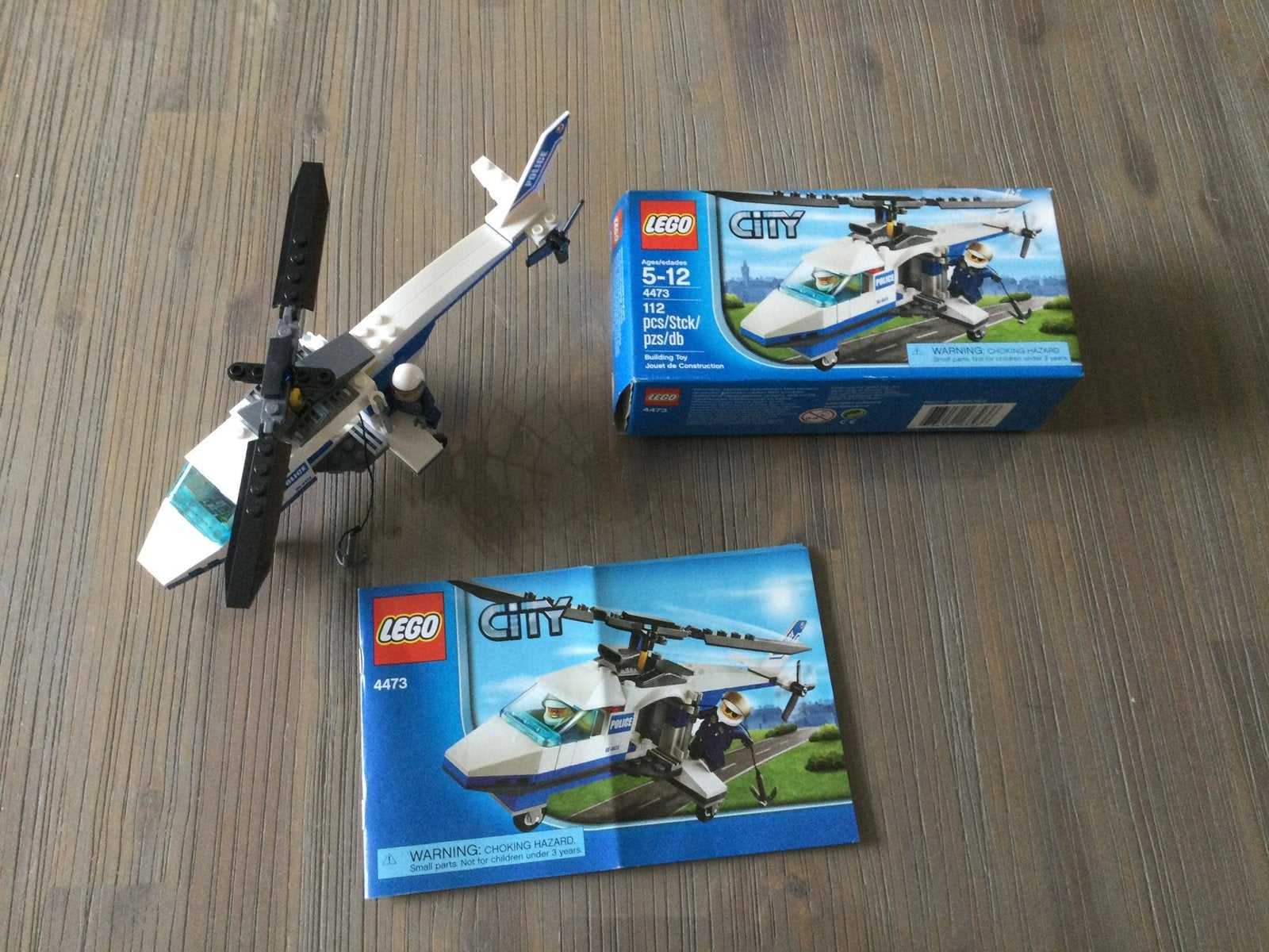7741 politie helikopter, Compleet, City, Lego, Ophalen of Verzenden