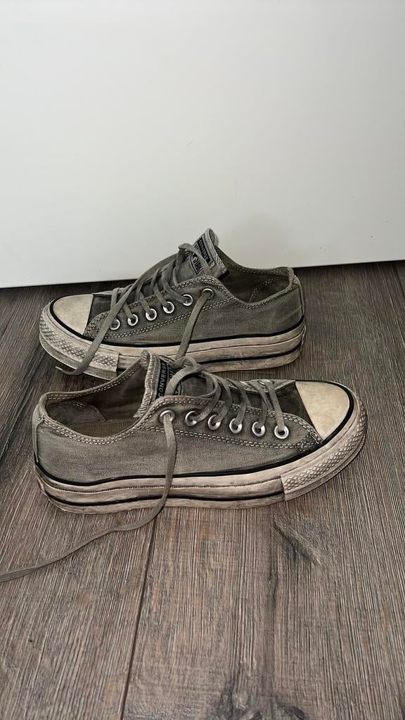 Converse all stars platform destroyed, Ophalen of Verzenden, Zo goed als nieuw, Sneakers of Gympen