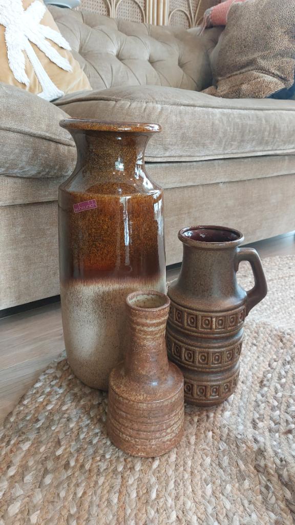 Diverse vintage vazen te koop, Huis en Inrichting, Woonaccessoires | Vazen, Ophalen, Gebruikt, Overige kleuren, Aardewerk of Porselein
