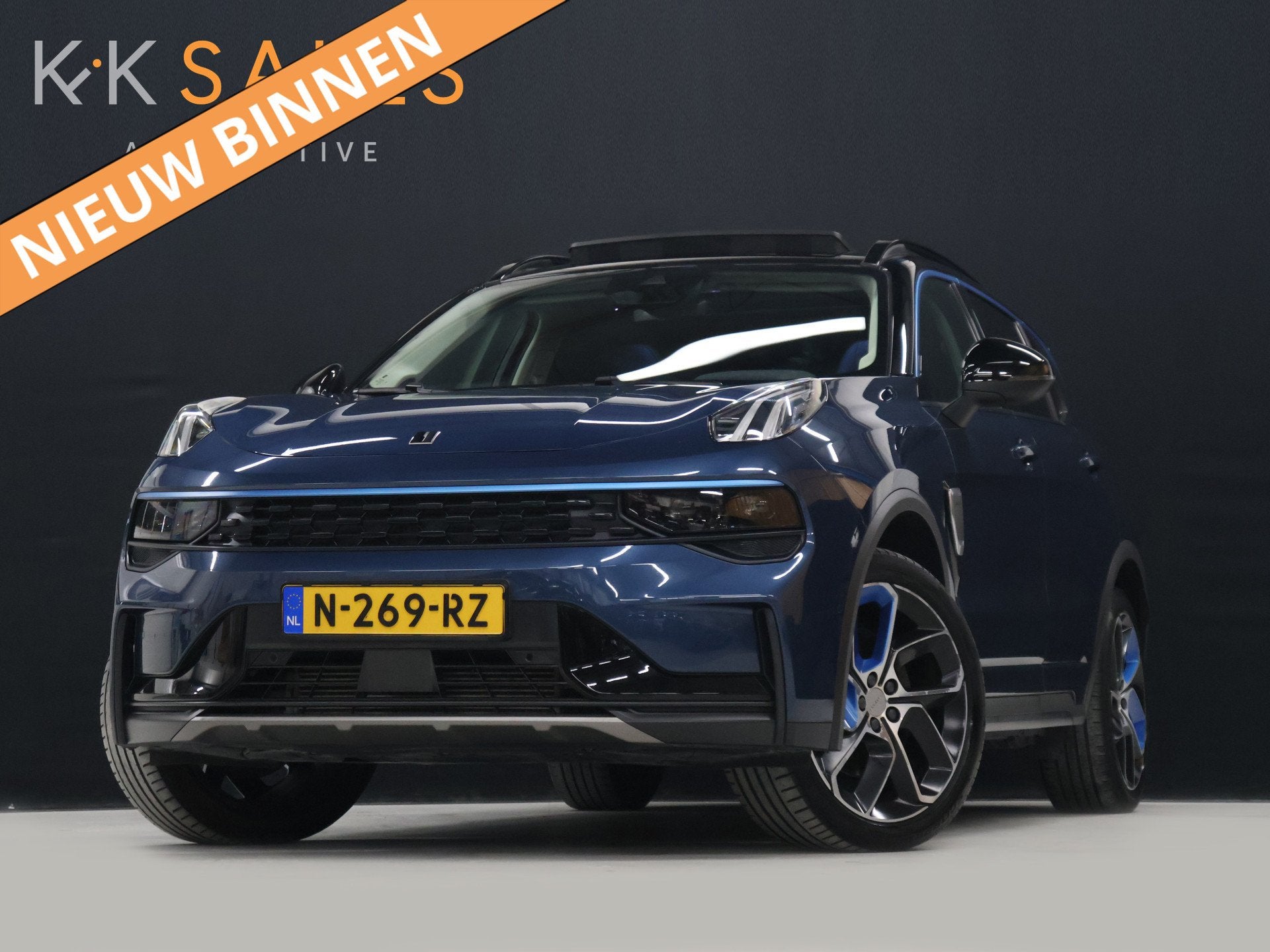 Lynk & Co 01 1.5 [SCHUIFKANTELDAK, TREKHAAK, APPLE CARPLAY,, Auto's, Stof, Blauw, 120 €/maand, Origineel Nederlands