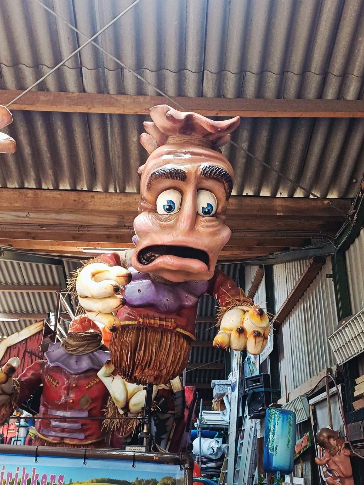 vogelverschrikkers 2x voor carnavalswagen, Ophalen, Zo goed als nieuw, Feestartikel, Carnaval