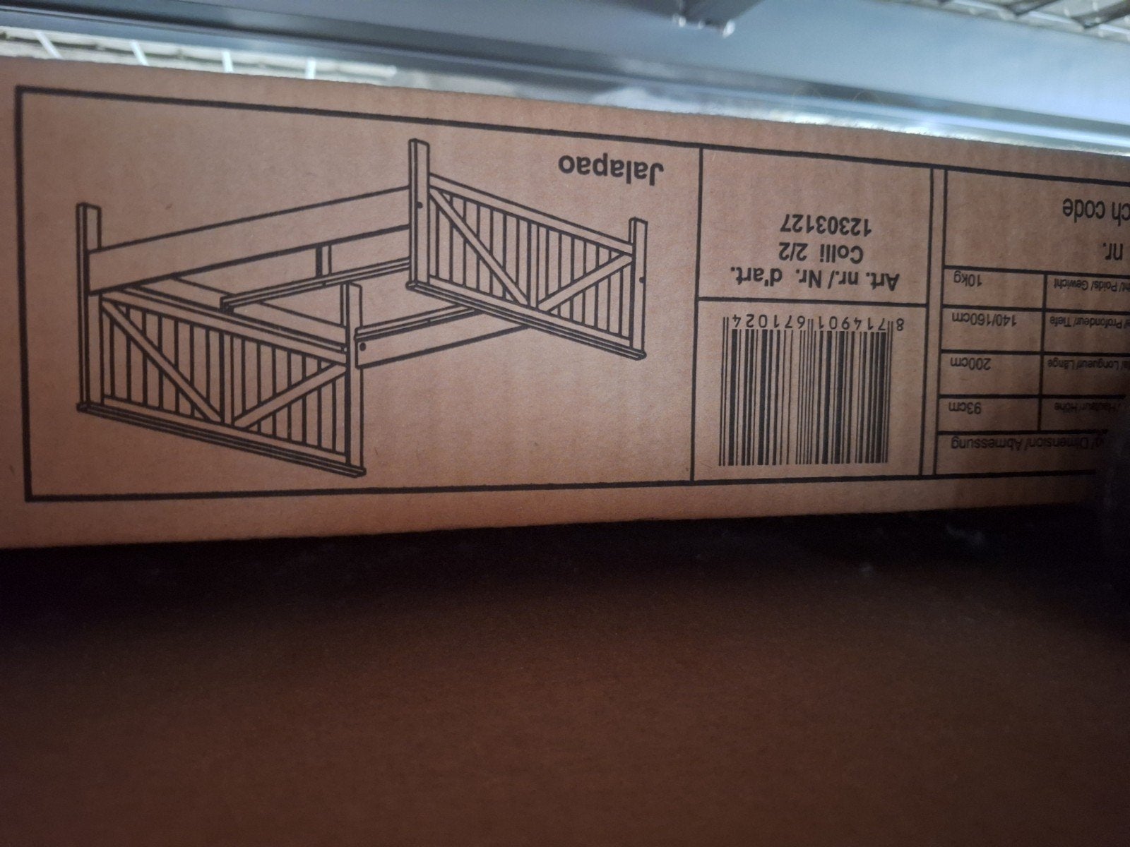 Grijze bed Nieuw in verpakking, Ophalen of Verzenden, Nieuw, 25 tot 50 cm, 150 tot 200 cm