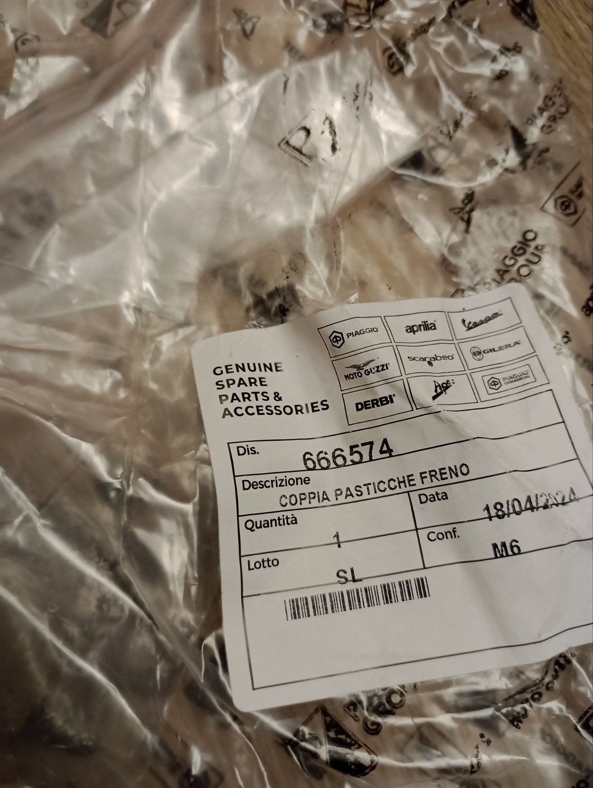 Remblokjes  Vespa  Primavera, Sprint  Piaggio Zip, Ophalen of Verzenden, Zo goed als nieuw, Overige typen, Piaggio