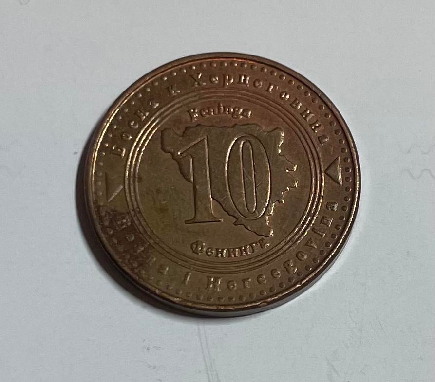 10 feninga Bosnië Herzegovina 1998, Ophalen of Verzenden, Overige landen