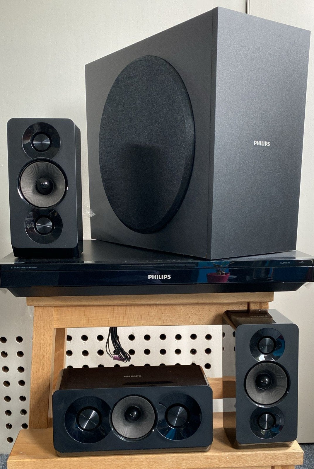 Philips 5.1 Home Cinema Set met Blu-ray 3D speler, Philips, Blu-ray-speler, 70 watt of meer, Nieuw