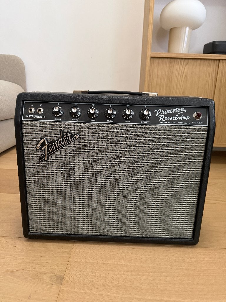 Fender ’65 Princeton Reverb Reissue – Jensen speaker, Muziek en Instrumenten, Ophalen, Zo goed als nieuw, Gitaar, Minder dan 50 watt