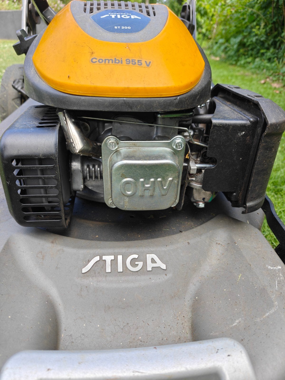 Stiga combi 955v, Ophalen, Cirkelmaaier, Stiga, Benzine-grasmaaier