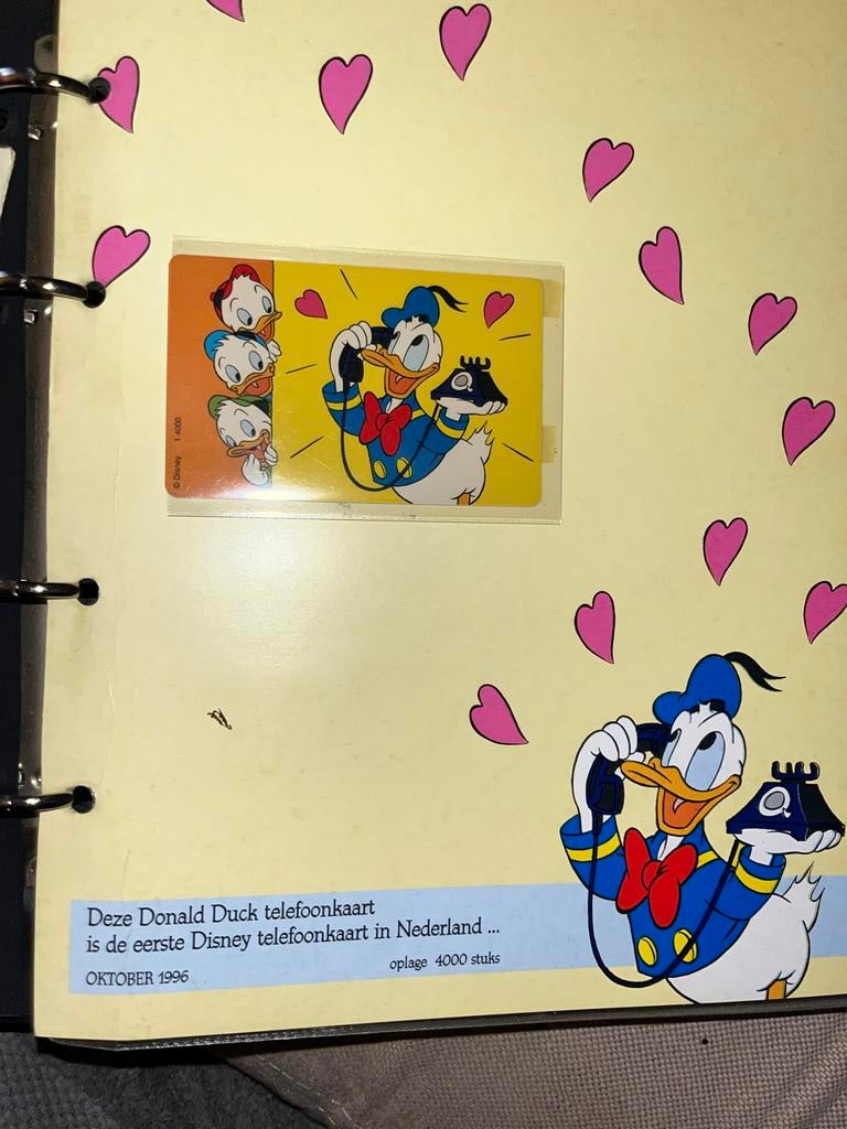 Zeldzame Donald Duck Telefoonkaart Ned - Oplage slechts 4000, Verzamelen, Telefoonkaarten, Ophalen of Verzenden, Nederland