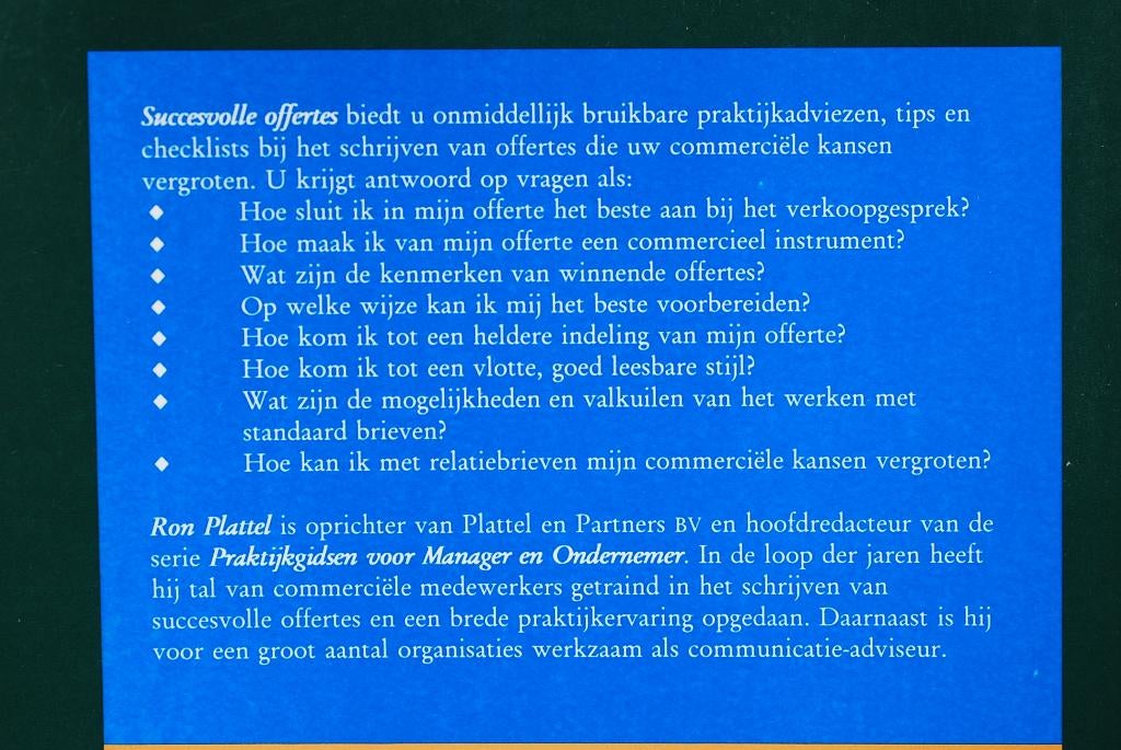 Praktijkgidsen voor Manager en Ondernemer (1994), Verzenden, Beta, Zo goed als nieuw, HBO