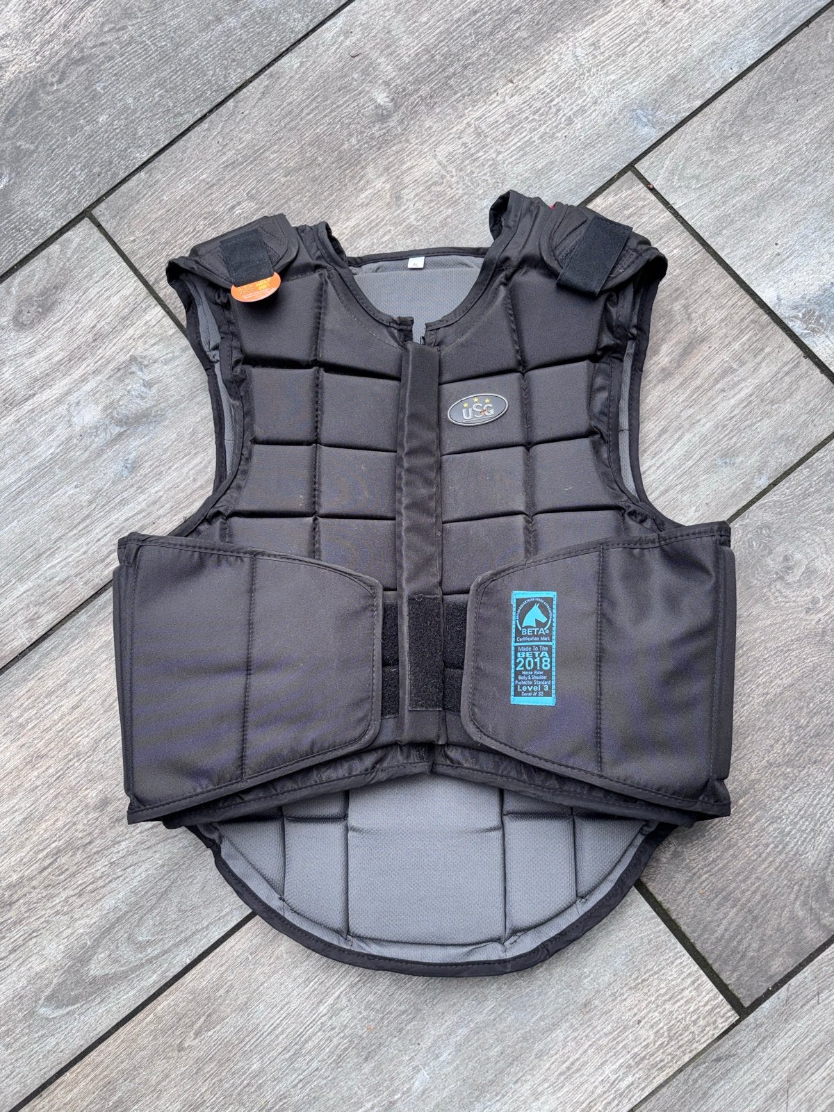 USG Flexi bodyprotector zwart klasse 3, L, Overige merken, Ophalen of Verzenden, Zwart