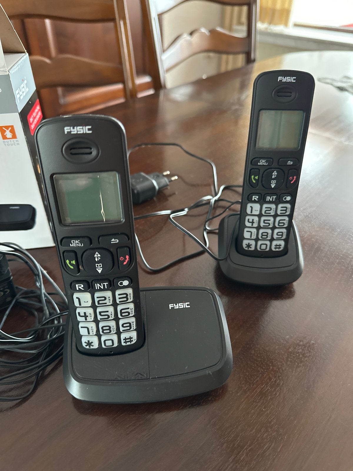 Fysic FX-5520 Draadloze Telefoon Duo voor Senioren, Ophalen of Verzenden, Zo goed als nieuw, 2 handsets, Stralingsarm