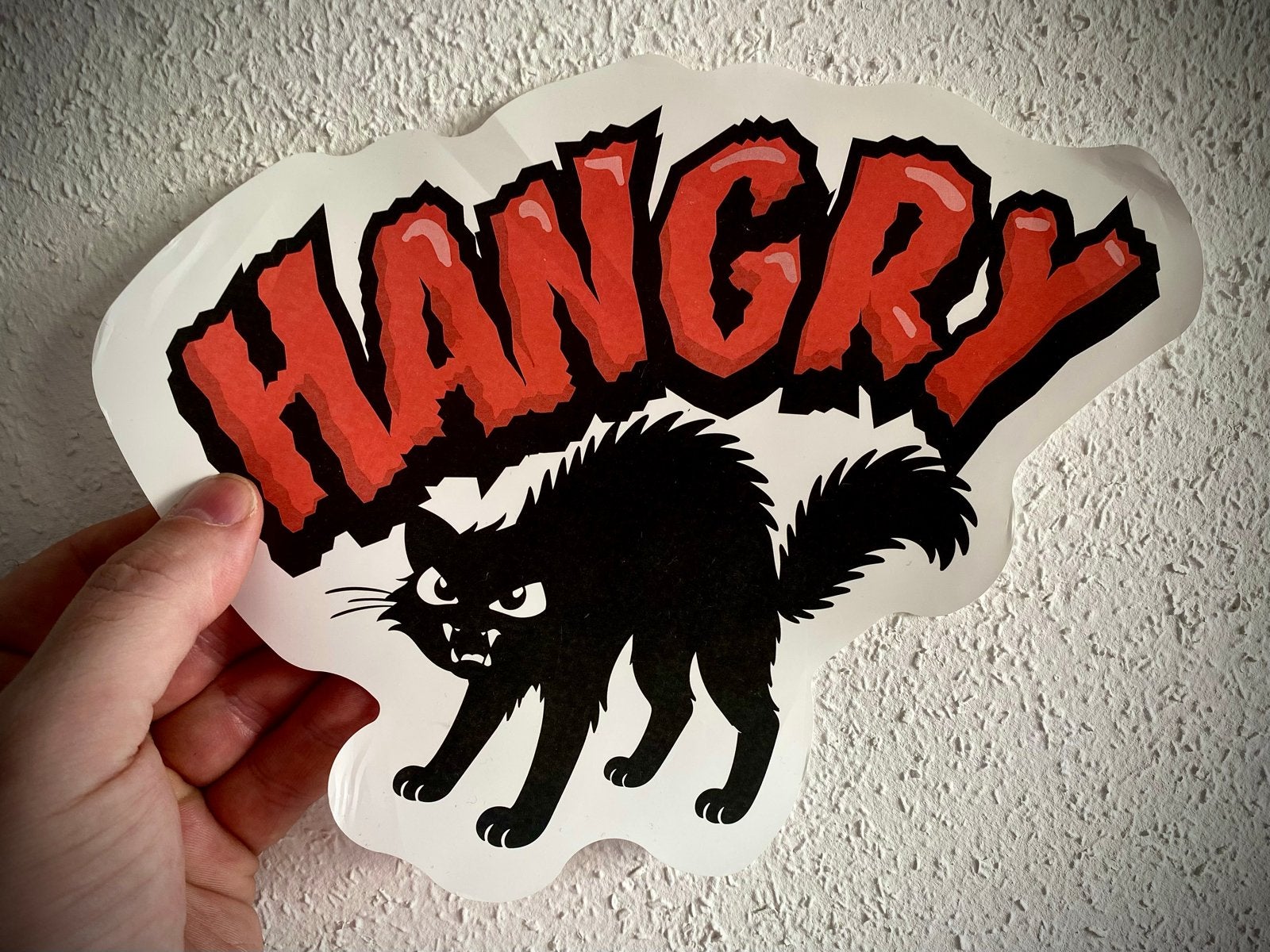 Jumbo Hangry kat sticker, Ophalen of Verzenden, Nieuw, Overige typen