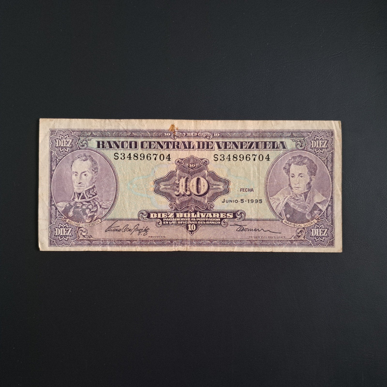 10 bolivar Venezuela #062, Verzenden, Zuid-Amerika, Los biljet