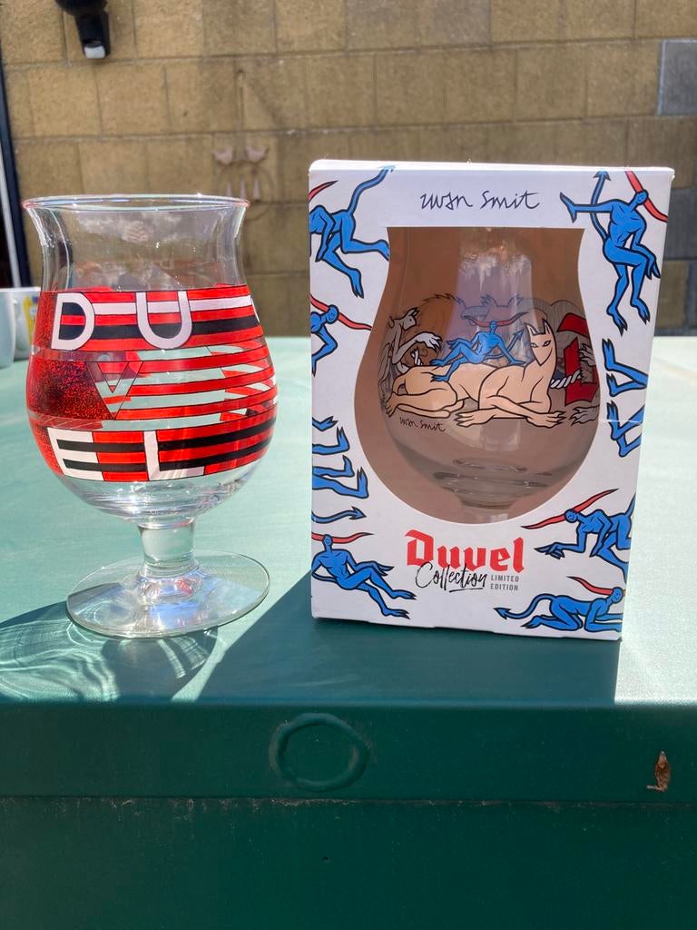 Dubel glazen, Verzamelen, Glas en Borrelglaasjes, Ophalen of Verzenden, Zo goed als nieuw, Bierglas
