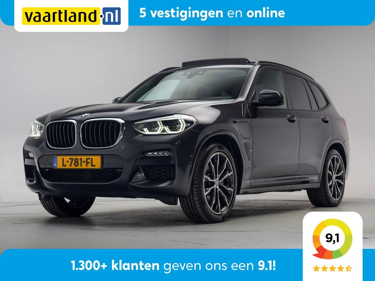 BMW X3 xDrive 30e M Sport Aut. [ Panoramadak Camera Leder ], 1998 cc, Gebruikt, 2000 kg, Bedrijf