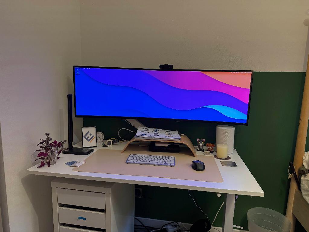 LG 49WQ95C-W Zwart, Computers en Software, Monitoren, Zo goed als nieuw, 101 t/m 150 Hz, DisplayPort, HDMI, USB-C, Gaming, Ingebouwde speakers