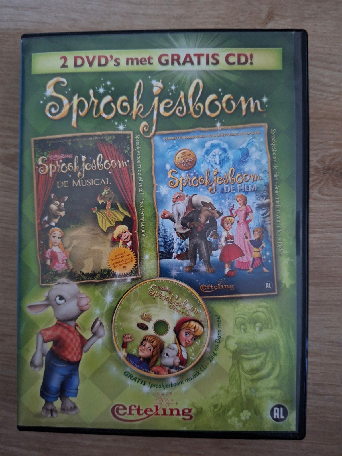 Sprookjesboom DVD's + CD! De Musical & De Film, Gebruikt, 3 tot 5 jaar, Ophalen of Verzenden, Verhaal of Sprookje