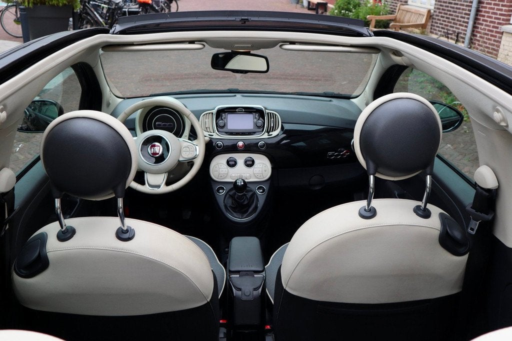 Fiat 500 C 1.2 Lounge | Cruise control | Chrome-pakket | Sto, Voorwielaandrijving, Gebruikt, 4 cilinders, Cabriolet