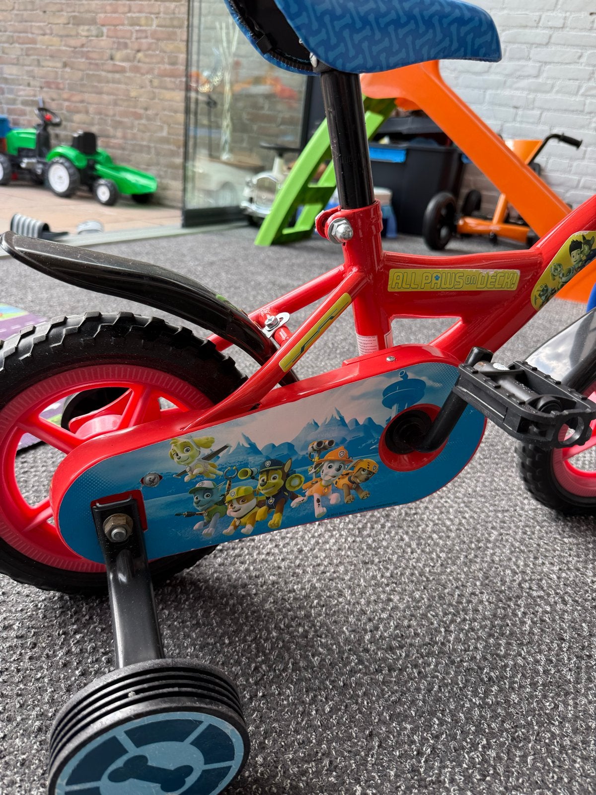 Paw Patrol Kinderfiets met zijwieltjes, Ophalen, Terugtraprem, Zijwieltjes, Minder dan 16 inch