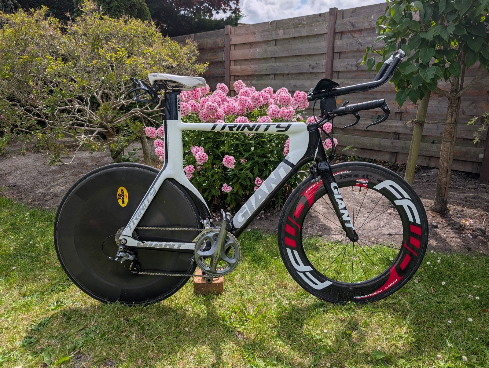 Giant Trinity Advanced Pro TT - Ultegra, Carbon Wielen, Ophalen, 28 inch, Gebruikt, Carbon