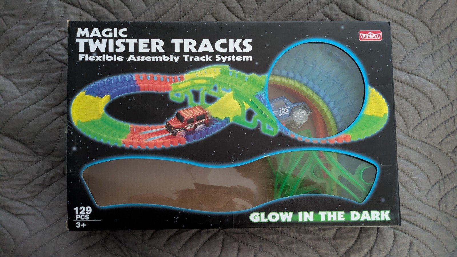 Magic Twister Tracks - Glow in the Dark Racebaan, Zelf te bouwen, Elektrisch, Ophalen, Overige merken