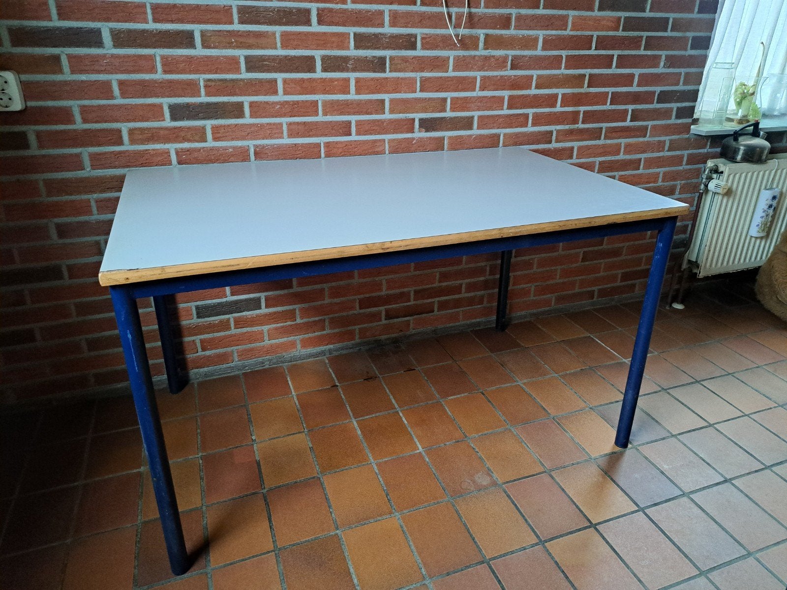 Tafel kantinetafel kantoortafel bureautafel 3 stuks, Huis en Inrichting, Tafels | Eettafels, Gebruikt, 100 tot 150 cm, 50 tot 100 cm