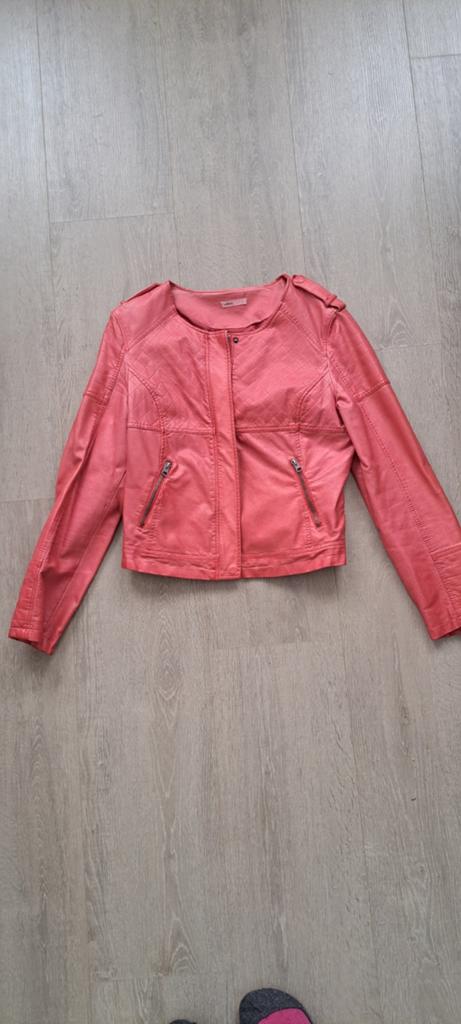 Lavand. roze nep- leren jasje maat L, Kleding | Dames, Maat 42/44 (L), Ophalen of Verzenden, Zo goed als nieuw, Roze
