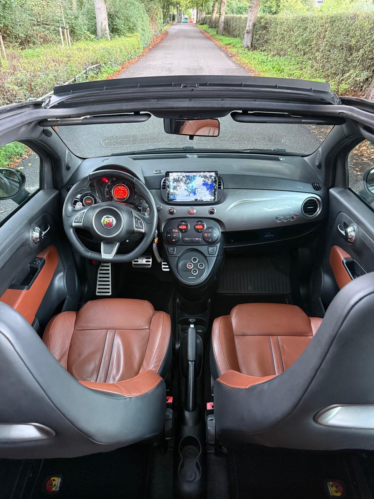 Fiat 500 1.4 T-jet Abarth C 103KW AUT 2012 Competitione., 15 km/l, 4 cilinders, 49 €/maand, Leder