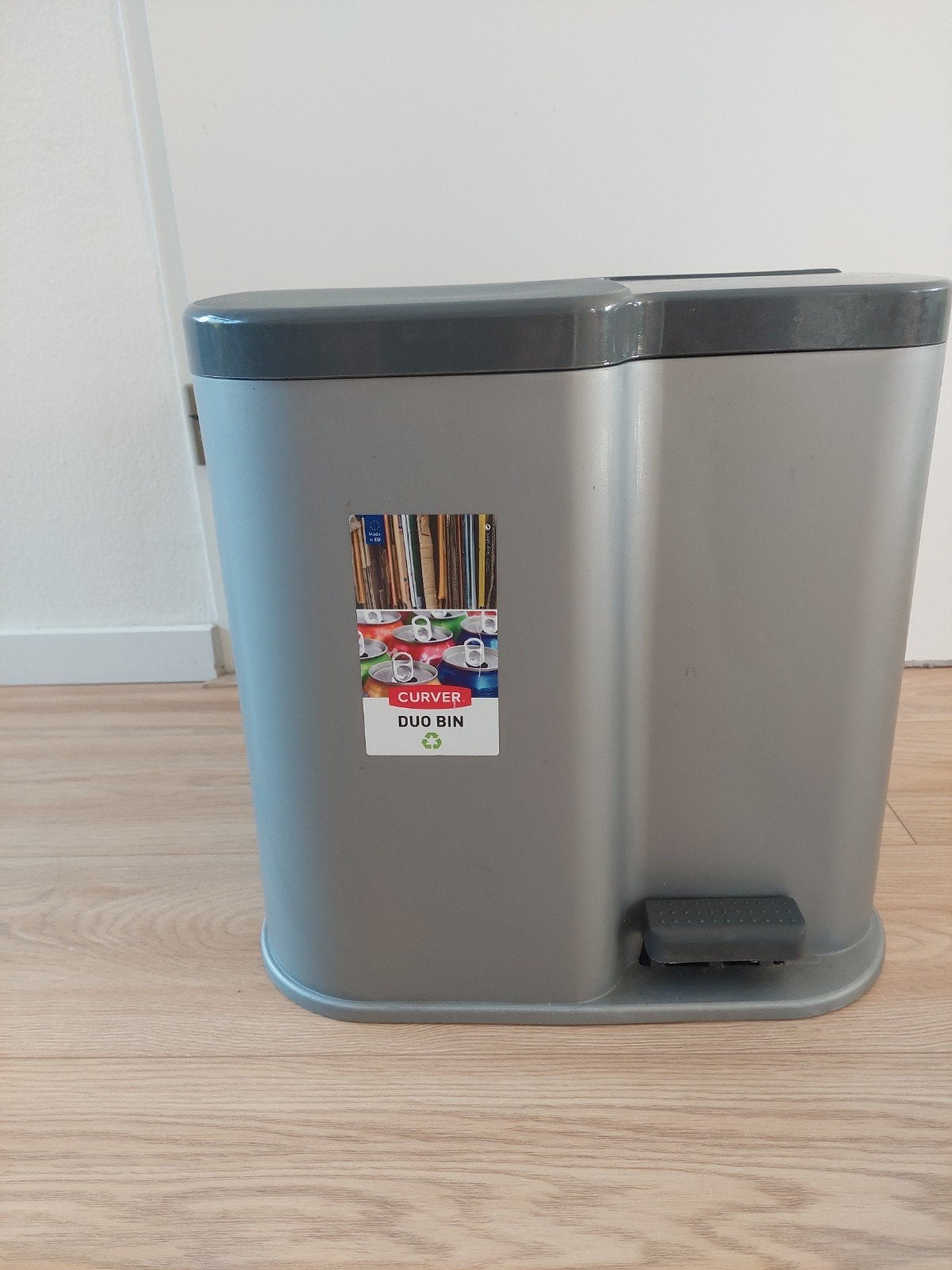 Curver duo bin prullenbak, 40 liter of meer, Ophalen, Zo goed als nieuw, Kunststof