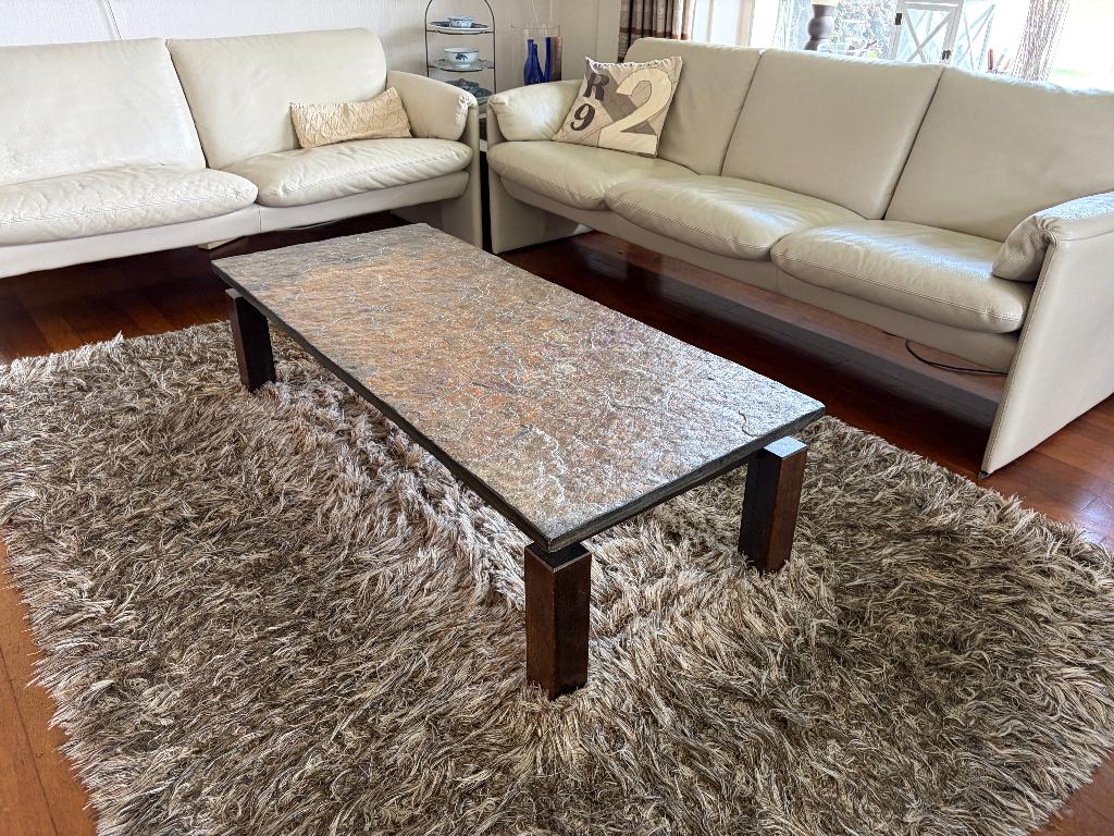 Salontafel - natuursteen, Ophalen, Overige materialen, Gebruikt, 100 tot 150 cm