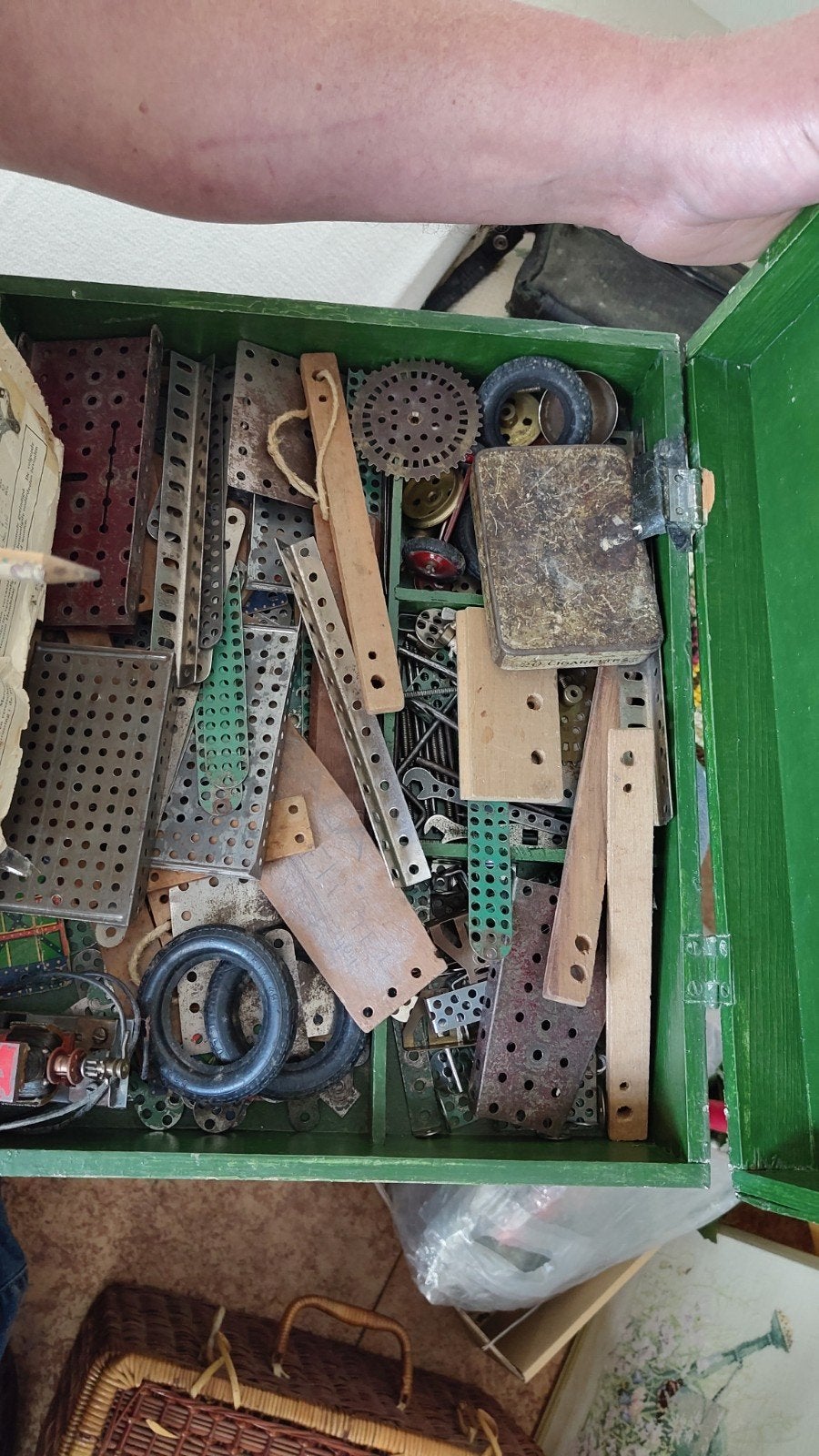 Kistje Mecano, Antiek en Kunst, Ophalen of Verzenden