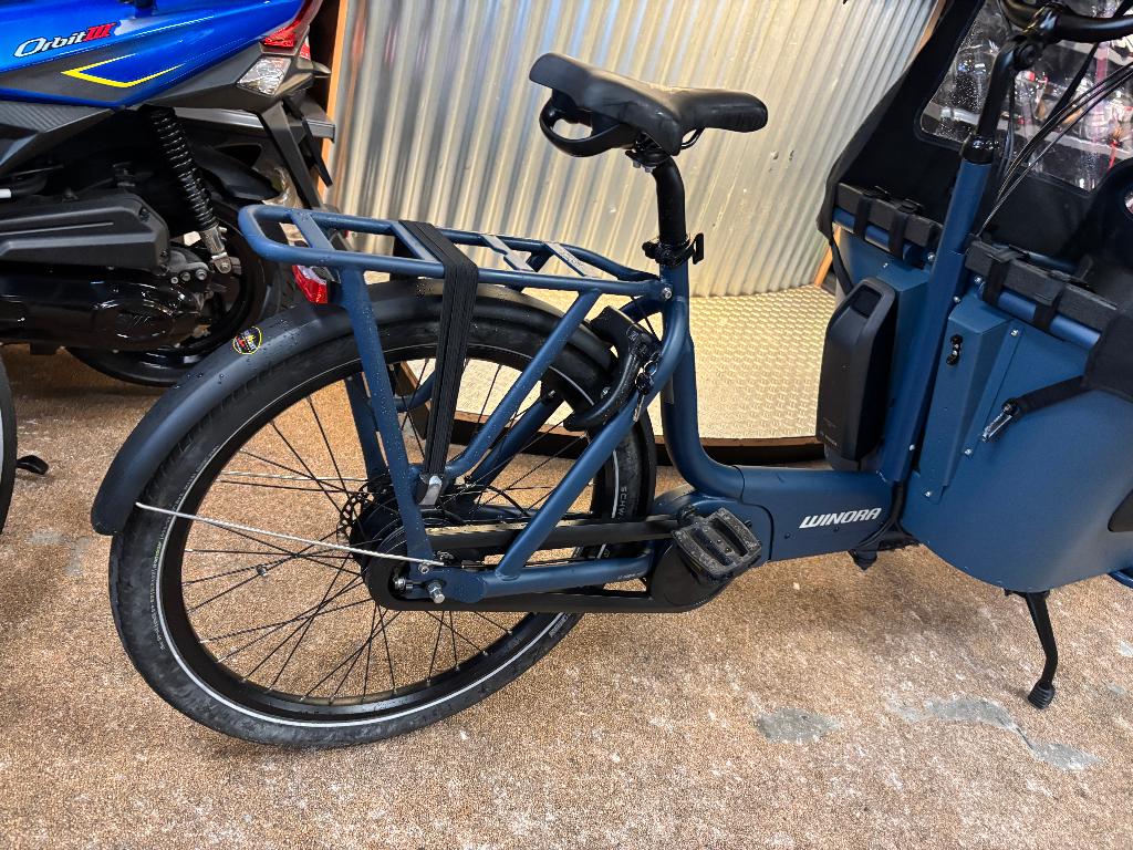Winora e-bakfiets in nieuwstaat 2 jaar garantie, Ophalen of Verzenden, Zo goed als nieuw, 2 kinderen, Huif