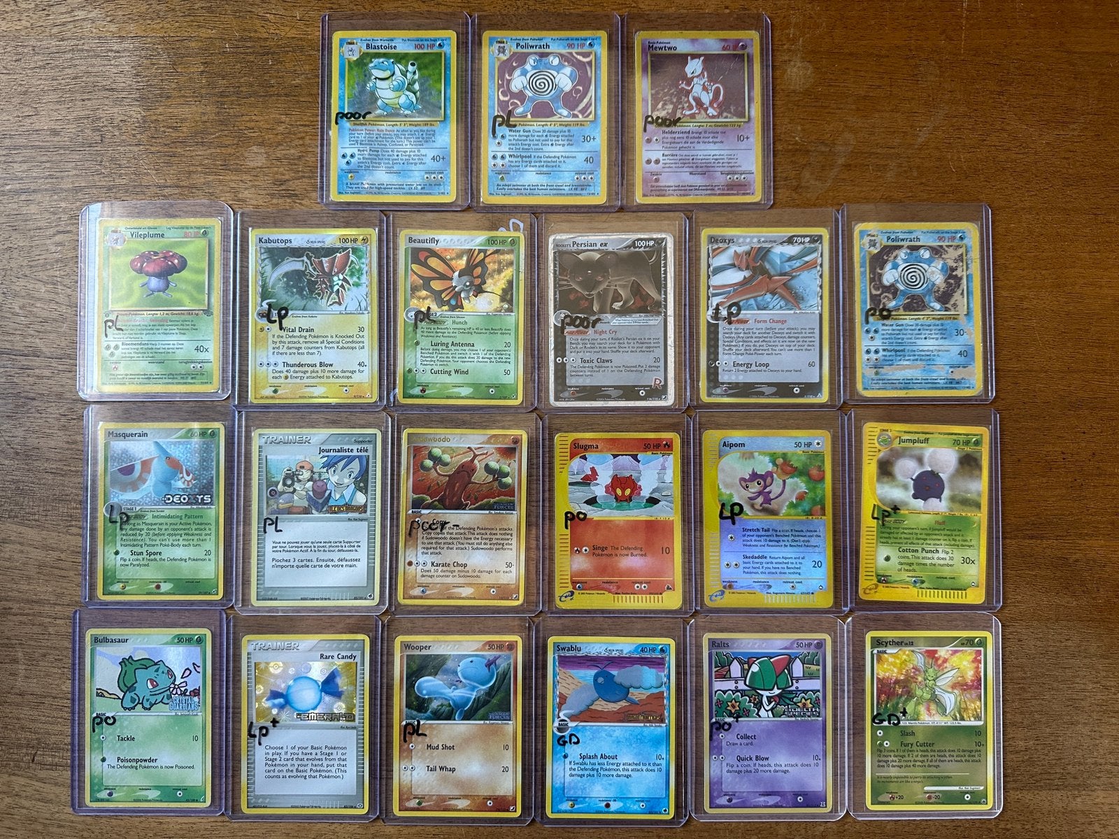 Vintage Pokemon kaarten, Ophalen of Verzenden, Gebruikt, Meerdere kaarten