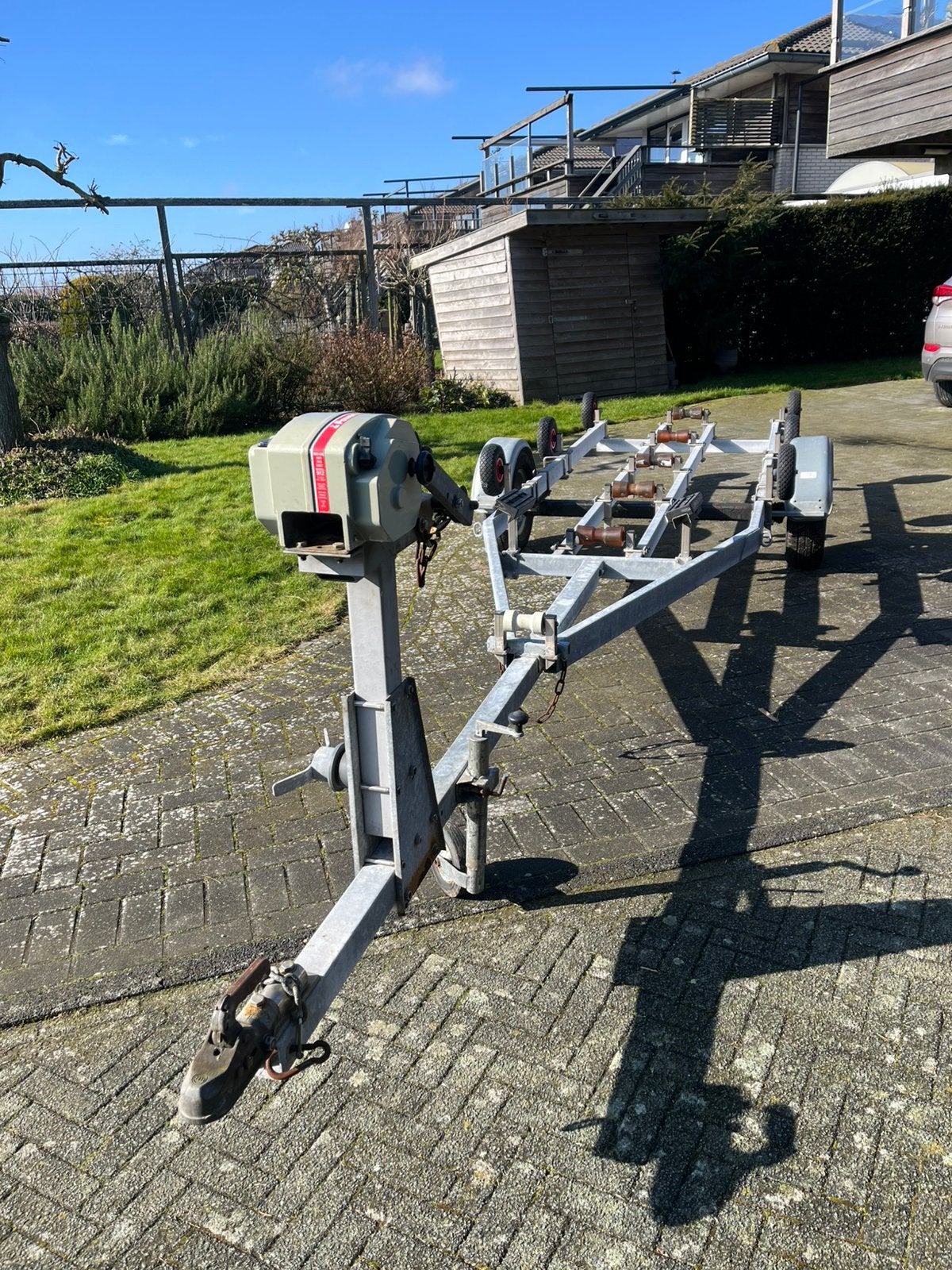 2 x Pega kantel trailers 4.5 m en 6.5 m, Watersport en Boten, Ophalen of Verzenden, Zo goed als nieuw, Minder dan 6 meter, Overige typen