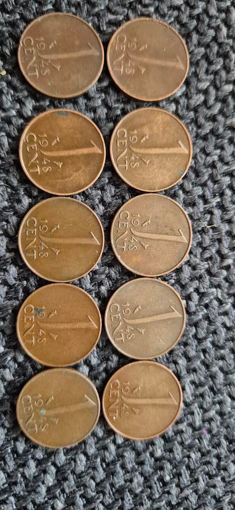 10 gulden centen uit 1948, Verzenden, Overige landen