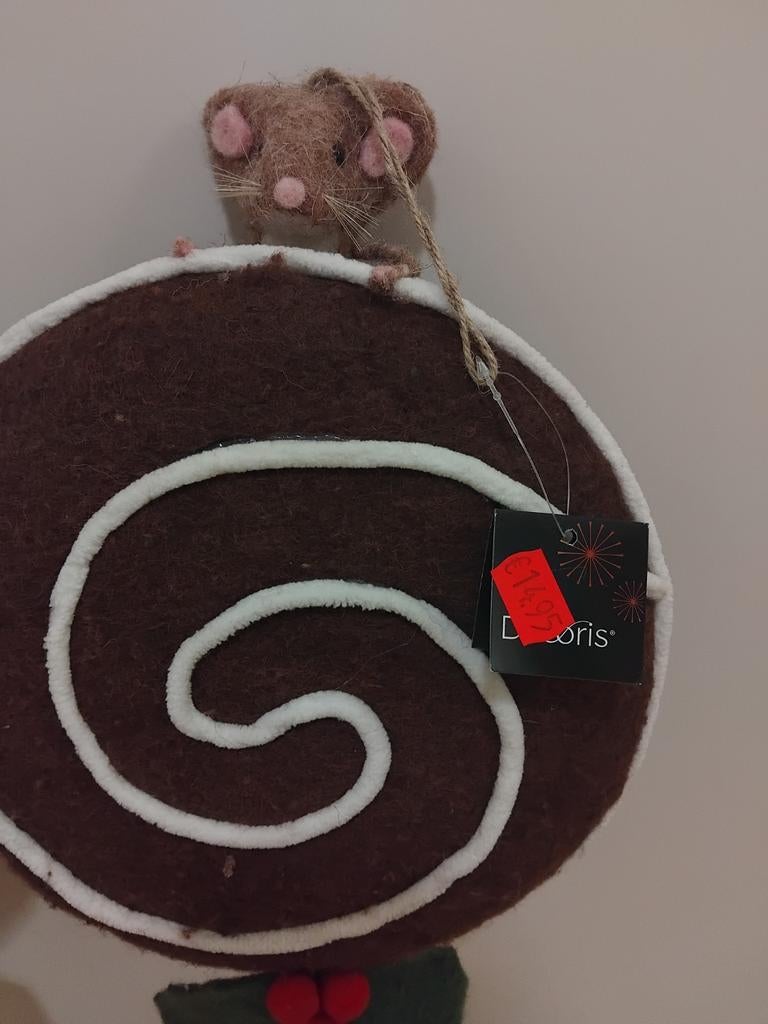 17x Luxe Kerst Lolly met Muis DeCoris - NIEUW - los kan ook!, Hobby en Vrije tijd, Ophalen, Nieuw, Versiering, Kerst of Sinterklaas
