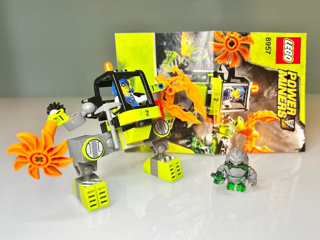 LEGO Power Miners Mine Mech 8957-1 (2009), Ophalen of Verzenden, Zo goed als nieuw, Complete set, Lego